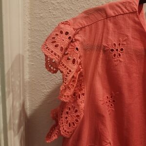 Eyelet Midi Dress